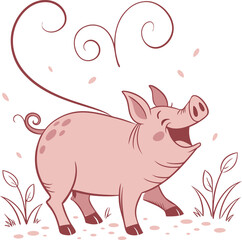 pig with heart
