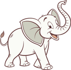funny elephant cartoon