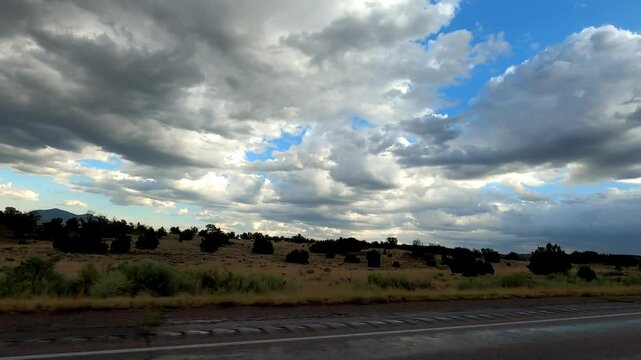 New Mexico Driving 0379 Datil Quemado desert Road
