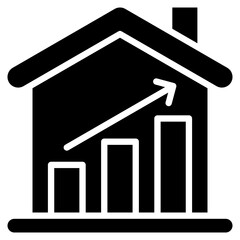 Property Growth glyph icon