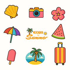 Cute Summer Elements Collection