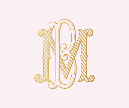 BM, MB, logo BM ,Letter BM,  Monogram BM, Wedding Monogram, Wedding Logo, Logo Design , Monogram Vintage