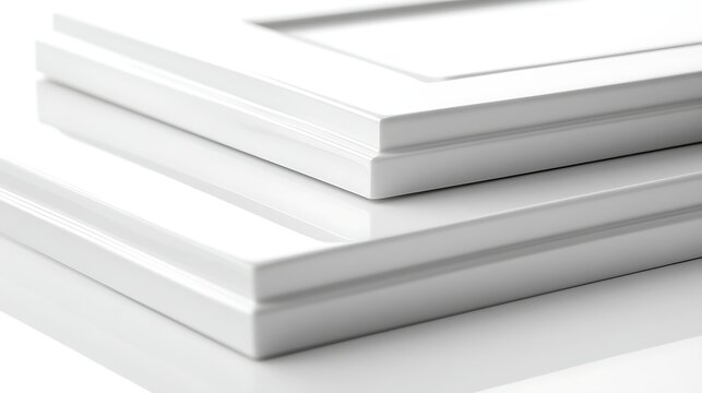 White kitchen cabinet detail