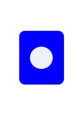 blue icon with white circle inside
