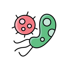 Microorganisms  Icon vector