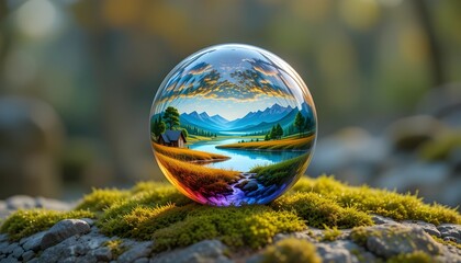 globe on the grass