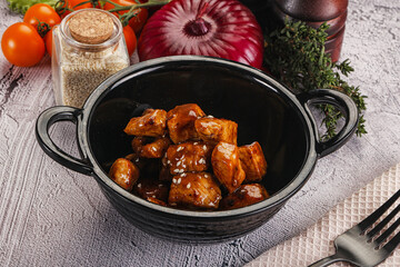 Chicken fillet with soya teriyaki sauce