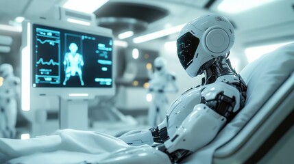 Futuristic Robot in Medical Environment with Advanced Technology