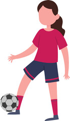 Football player flat vector icon