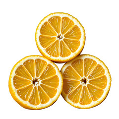 Freshly Sliced Yellow Lemons with Juicy Segments Perfect for Cooking and Refreshing Beverages