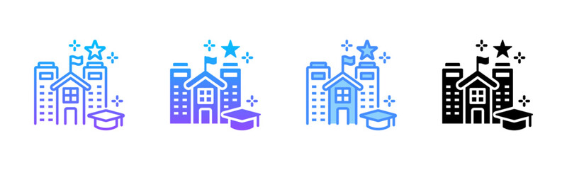 University Multi Style Icon Set