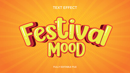 Festival Mood Text Effect - Bold, Colorful, and Playful Typography
