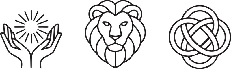 Celtic knot vector art featuring a wild animal head, perfect for a tattoo design