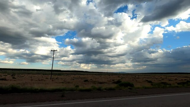 New Mexico Driving 0385 Datil Quemado desert Road