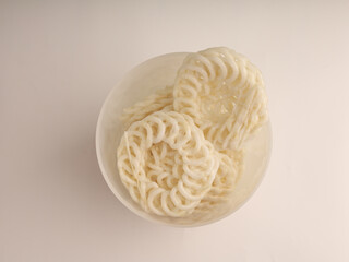 Crunchy crackers on white background
