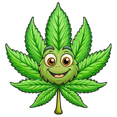 vector illustration of a green leaf
