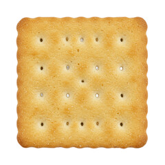 Ultra realistic UHD photo of a single Graham cracker, top view, on a transparent background with clear contours, high contrast, and no shadows, commercial photoshoot concept