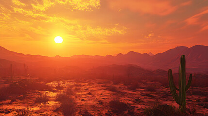 sunrise over the mountains
