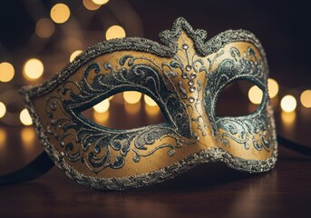 Elegant venetian mask for masquerade ball party celebration