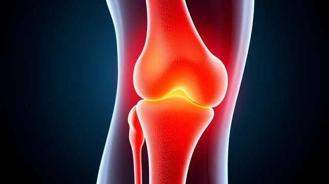 3d rendered medically accurate illustration of an arthritic knee joint