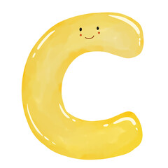 golden letter c kawaii