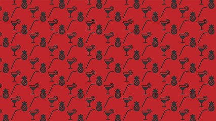 Vector seamless juice pattern 