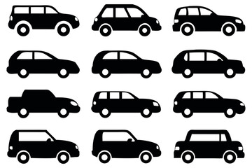 cars icons set