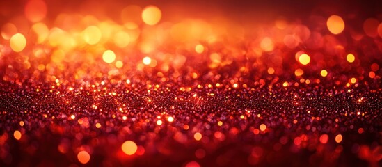 Vibrant Red Glitter Sparkle