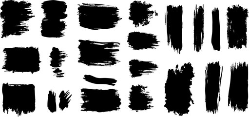 Paint brush strokes
