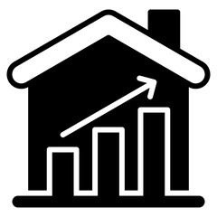 Property Growth outline mixed icon
