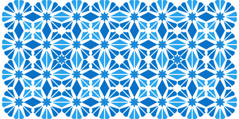 Islamic seamless pattern background, blue color motif, Islamic traditional abstract background, use to ceramic, tiles, clothes, fabric wall decoration, floor decoration, banner background, social post