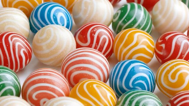 Colorful Swirled Gumballs