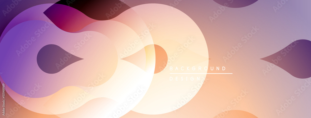 Poster abstract fluid shapes, gradients, warm colors dominate composition. modern design element for backgr