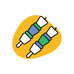 Bar Bee Que Icon vector stock illustration