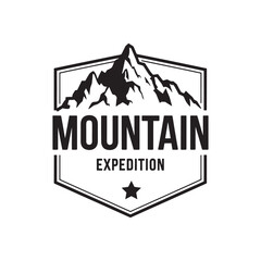 Mountain Logo Design Vector, Mountain Silhouette Design
