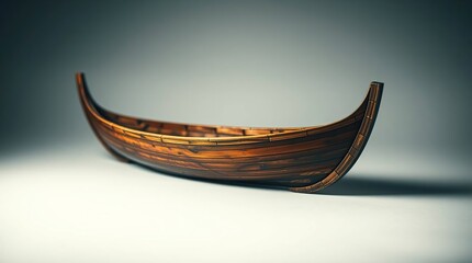 Warm, Slightly Dark Fine Art Photograph A Traditional Wooden Boat