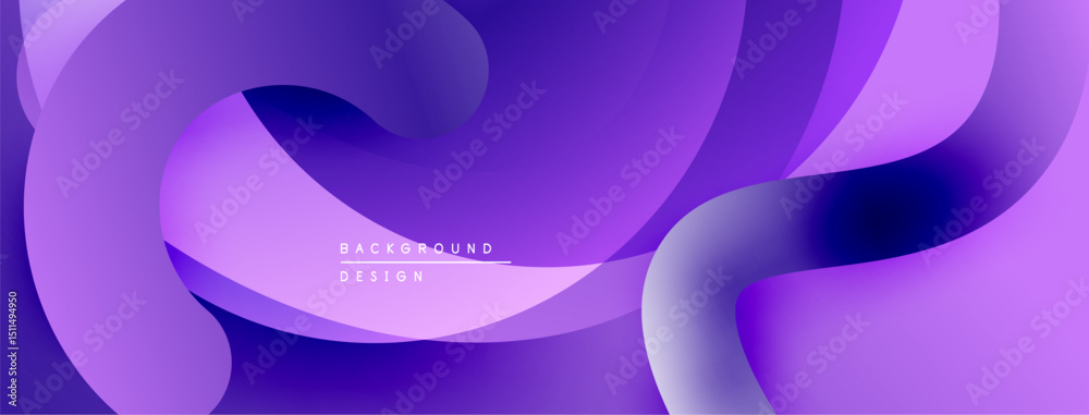 Aufkleber Abstract purple background. Flowing shapes create dynamic visual effect. Modern design, smooth gradients, elegant composition.