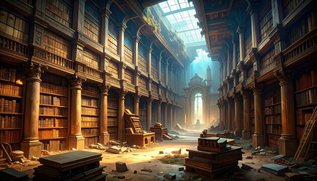 The Tragic Collapse of the Ancient Library of Alexandria