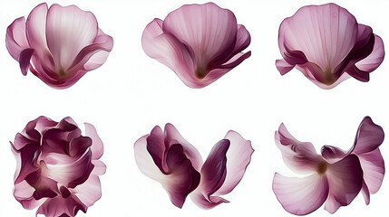 Purple And Pink Flower Petals Close Up