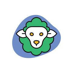 Sheep Icon vector stock illustration