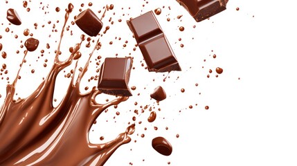 Delicious Chocolate Splash: A Tempting Treat for Chocoholics