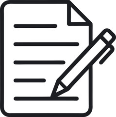 Obraz premium paper and pen edit icon