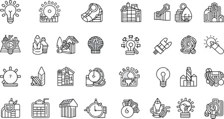 Set of vector religious icons and symbols for web, business, and home design illustration