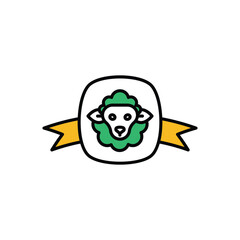 Cow Icon vector stock illustration