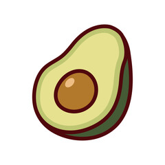 シンプルなアボカド