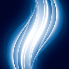 Obraz premium Abstract Blue Wave Gradient Background with Vertical Stripes and Pearl Highlights – High-Tech Calming Design