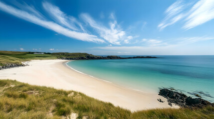 view of the beach in the netherlands