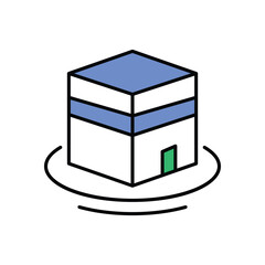 Tawaf Icon vector stock illustration