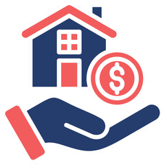 Property Investment solid color icon