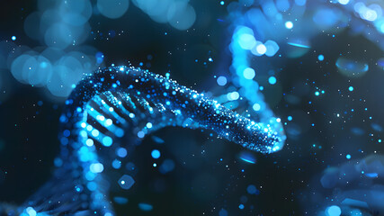 Ultra HD DNA molecular background DNA molecular banner glittering DNA structure poster RNA background image